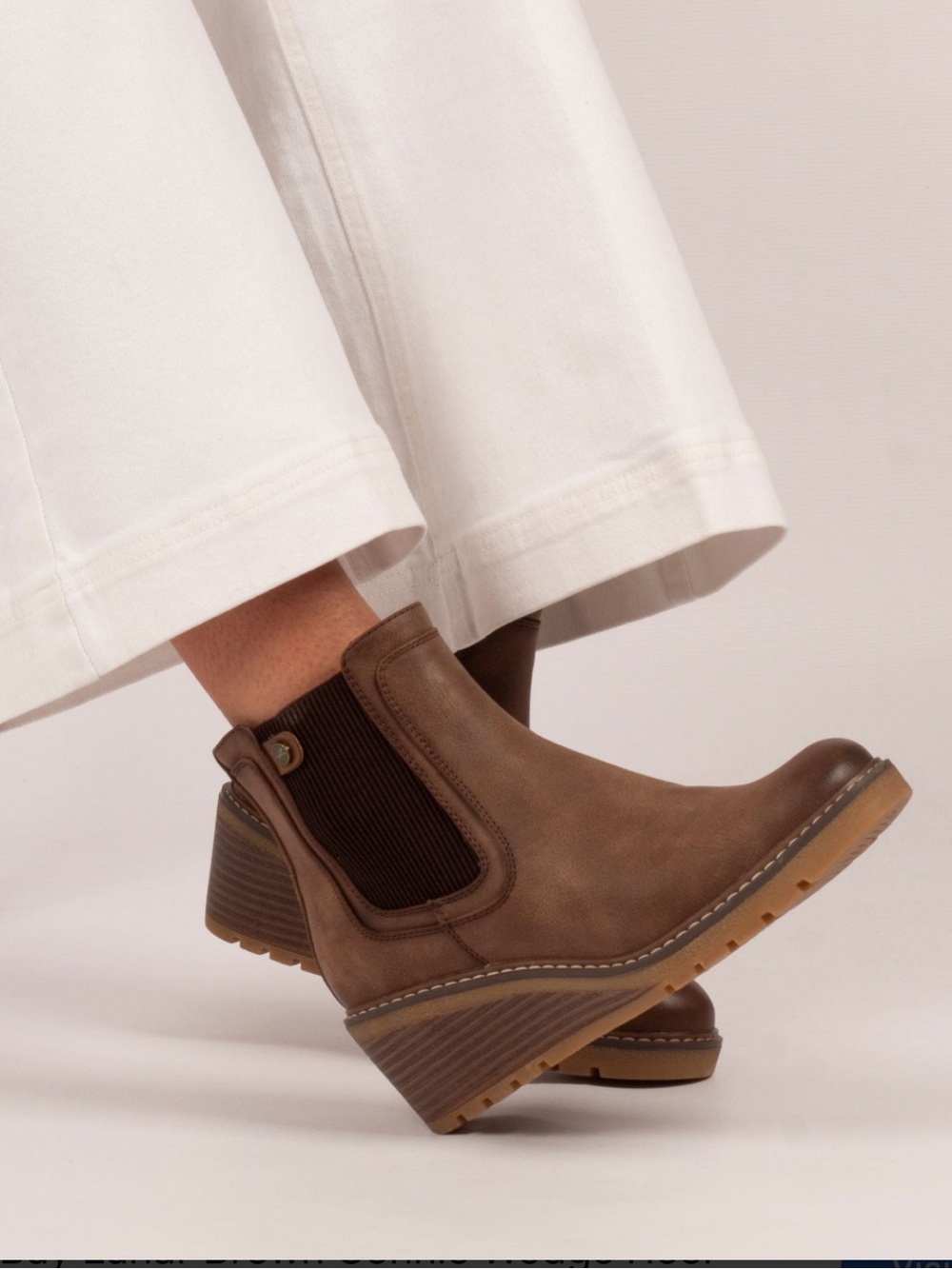 Maddison Size EU 38 Chelsea Boot Wedge sole wooden Nubuck - Picture 3 of 17